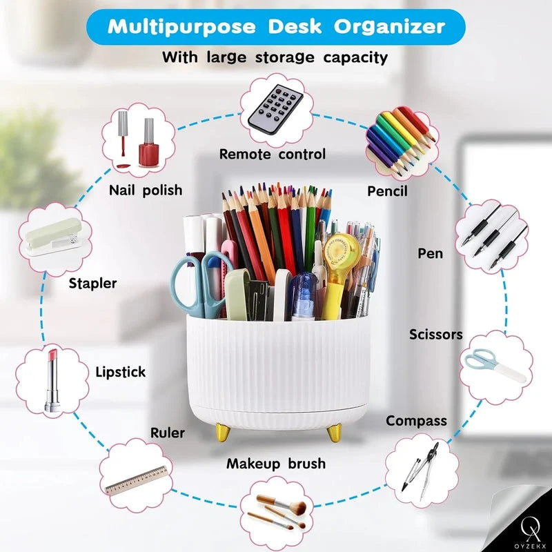 360 Degree Rotating Pen Pencil Holder for Desk