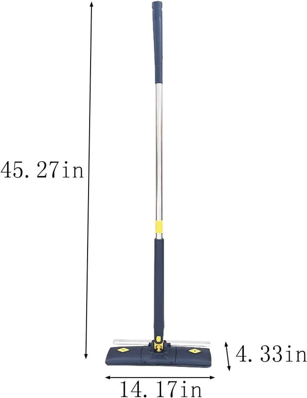 Flat Microfiber Floor Cleaning Mop with Scraper with 360 Rotating head