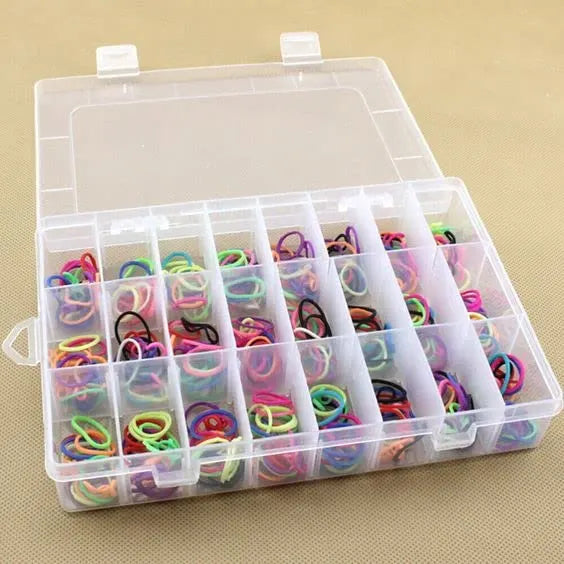24 Grids Clear Plastic Organizer Box