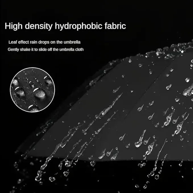 Umbrella for Men Women || Folding Umbrella With Carabiner Handle (Black)