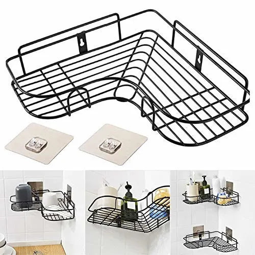 Multipurpose Bathroom Corner Shelf Wall Mount Storage Rack
