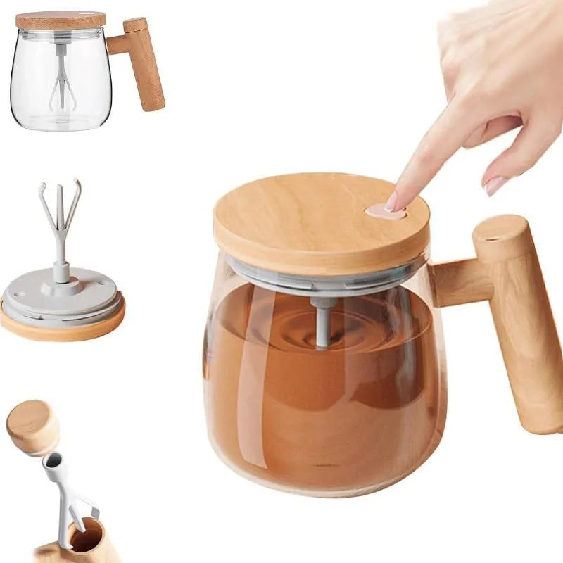 Electric Self-Stirring Coffee Mug Borosilicate Mixing Cup