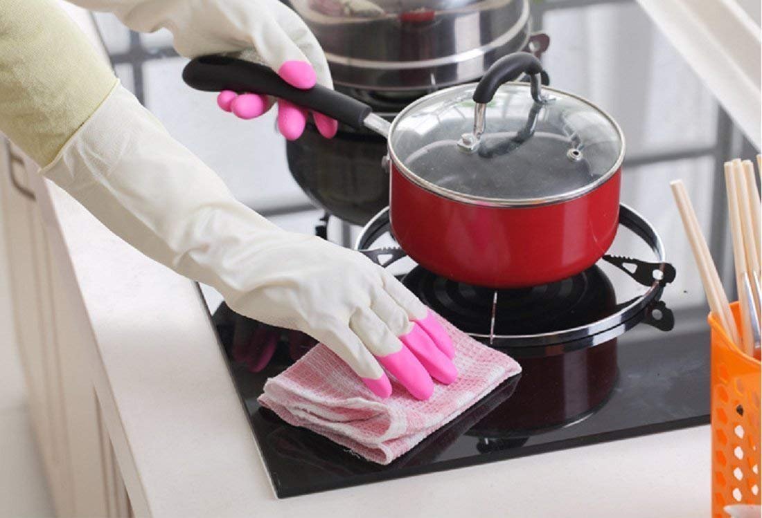 Reusable Heavy Duty Hand gloves for Dishwashing, gardening, kitchen cleaning