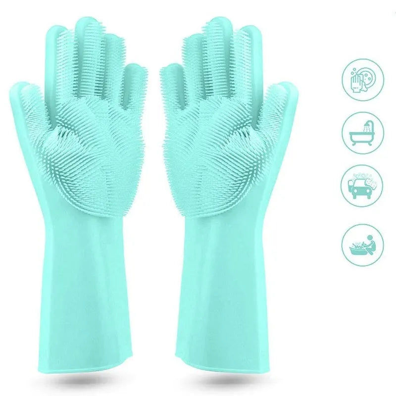 Cleaning Gloves | Reusable Heavy Duty Rubber Gloves for Household