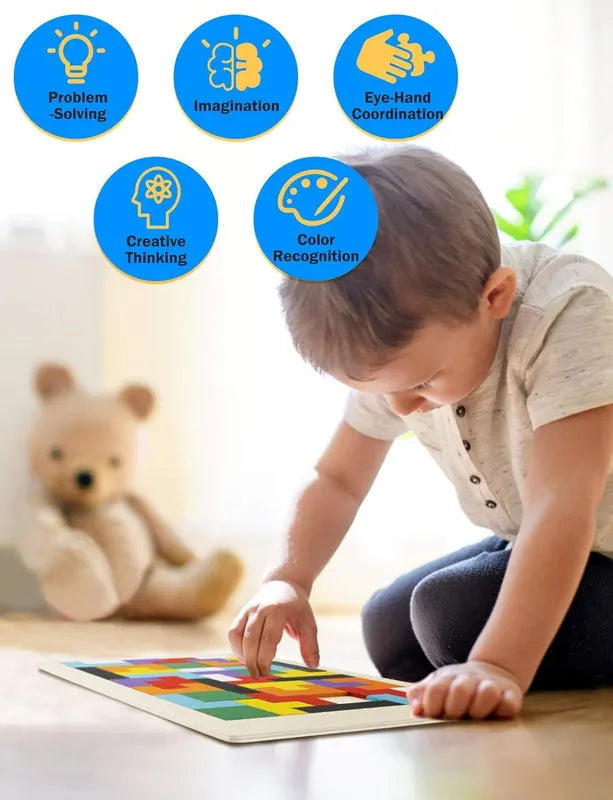 Wooden Russian Blocks Puzzles for Kids