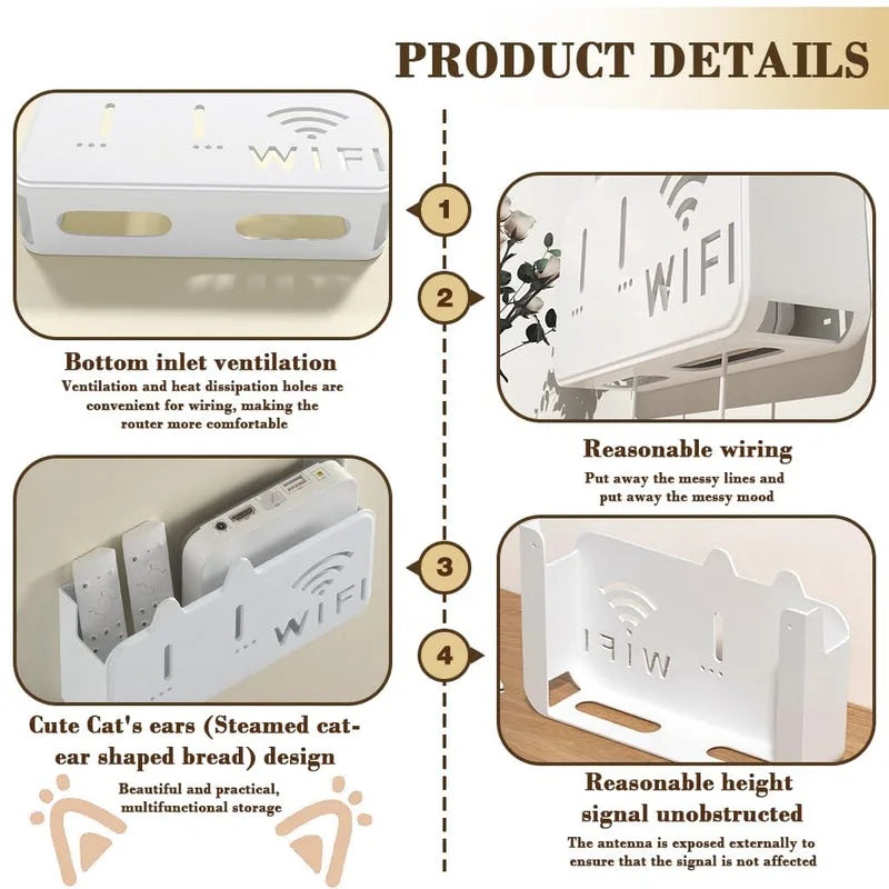 WiFi Router Shelf Storage Box