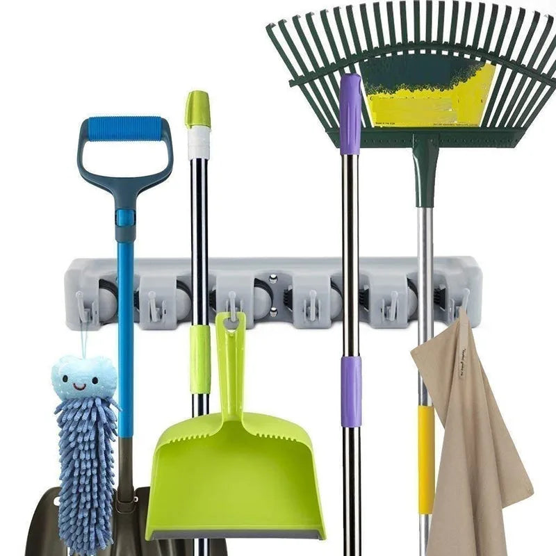 polypropylene broom holder wall mounted jhadu mop