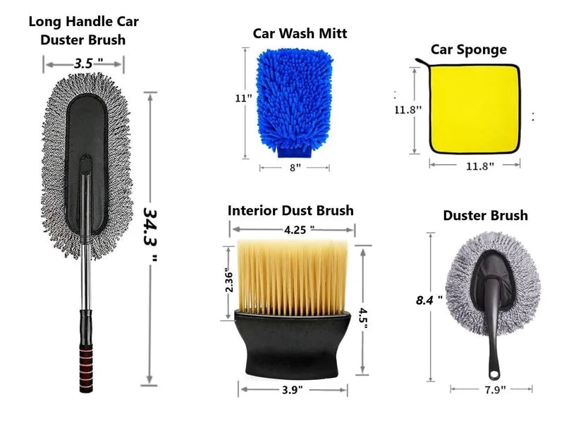 5 PCS Microfiber Duster Kit