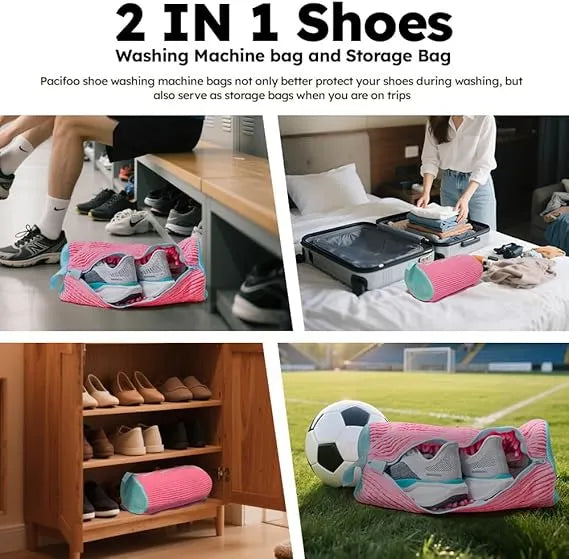 Shoe washing machine bag