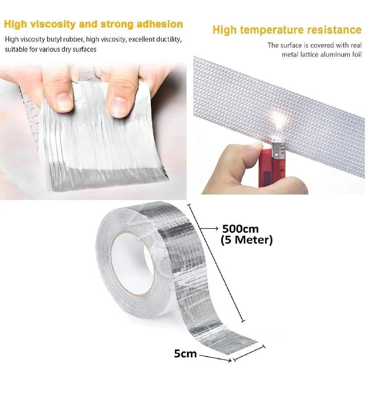 Aluminum Foil Waterproof Leakage Repair Tape for Surface Crack
