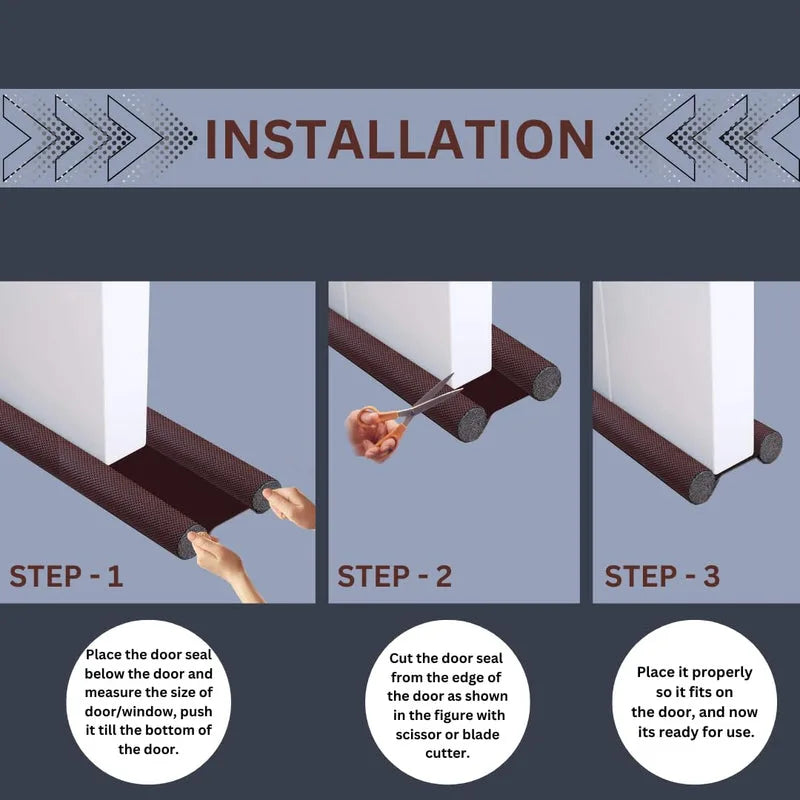 Door Bottom Sealing Strip Guard for Home