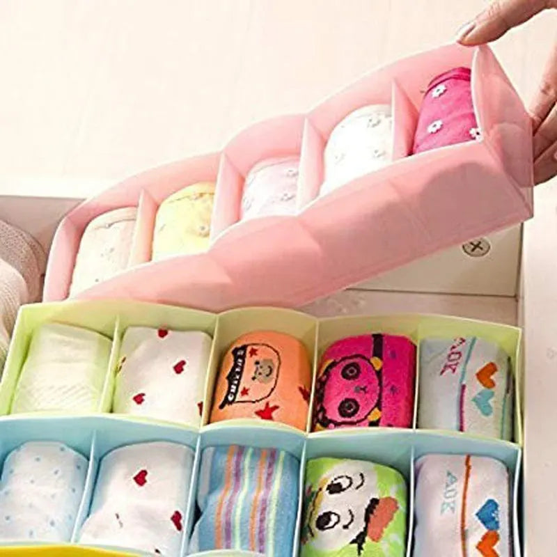 4 Piece Multipurpose Stackable Wardrobe Organizer Rack