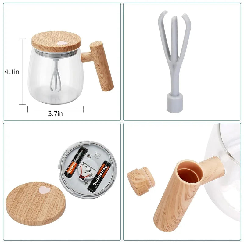 Electric Self-Stirring Coffee Mug Borosilicate Mixing Cup