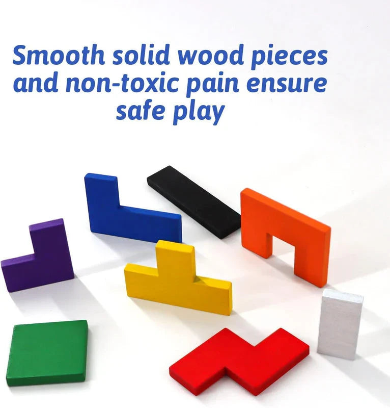 Wooden Russian Blocks Puzzles for Kids