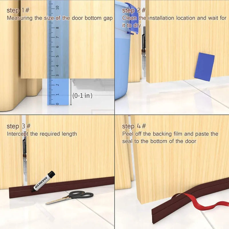 Silicon Bottom Sealing Strip Self Adhesive Door/Window