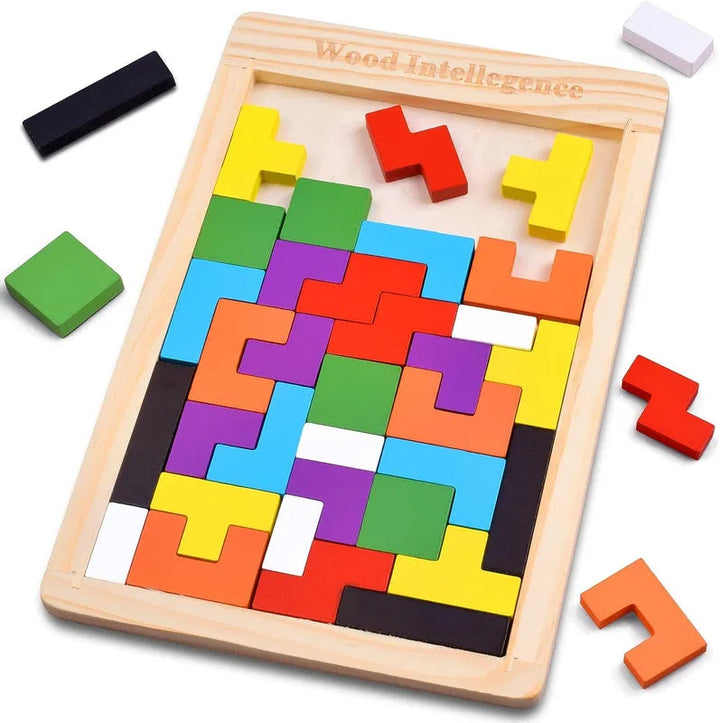 Wooden Russian Blocks Puzzles for Kids