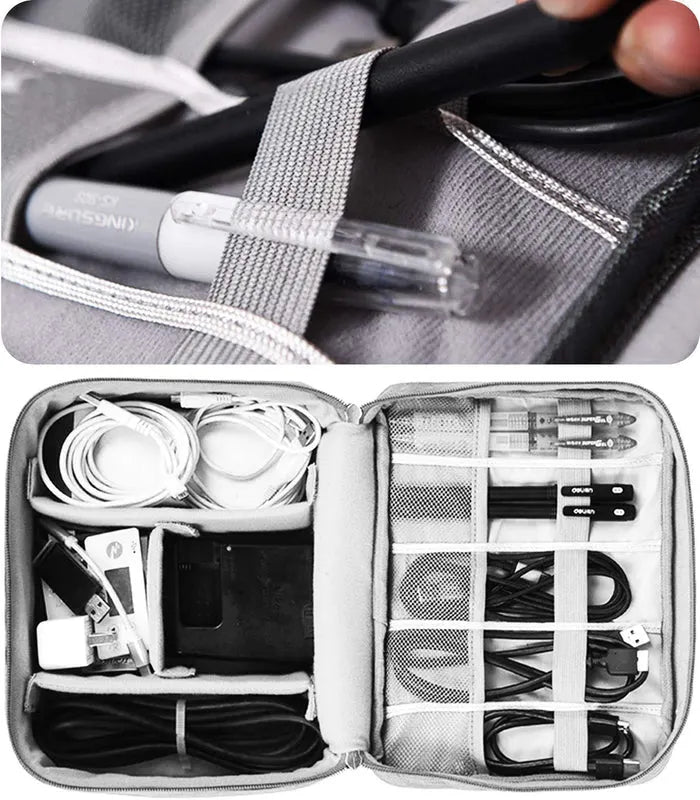 Gadget Organizer Electronics Accessories Organizer Bag(black)
