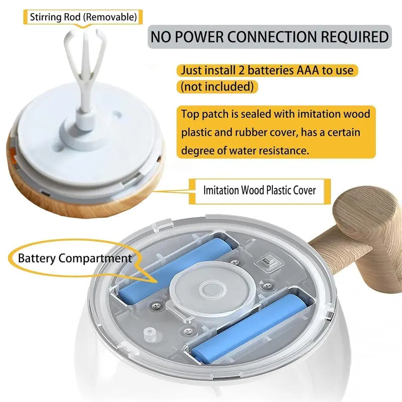 Electric Self-Stirring Coffee Mug Borosilicate Mixing Cup