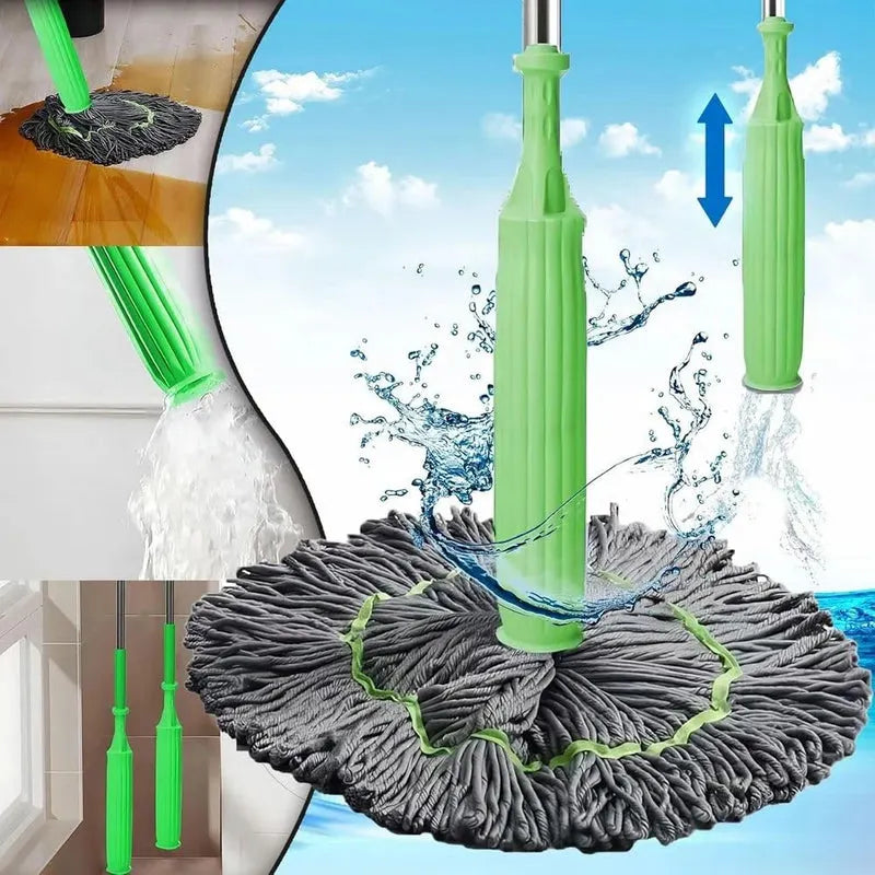 2 in 1 Dehydrated Floor Cleaning Mop Self-Wringing 360 Rotatable