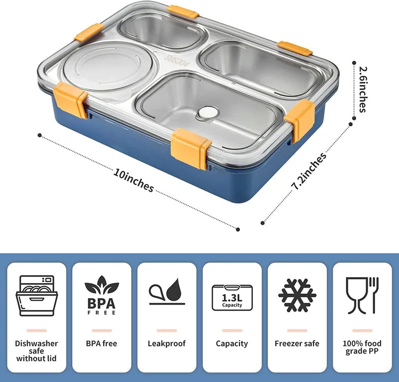 Lunch Box Sealed Leakage Proof