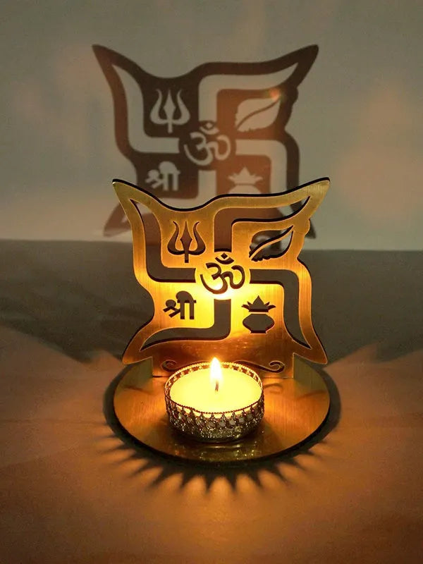 1 piece SWASTIK SHADOW CANDLE