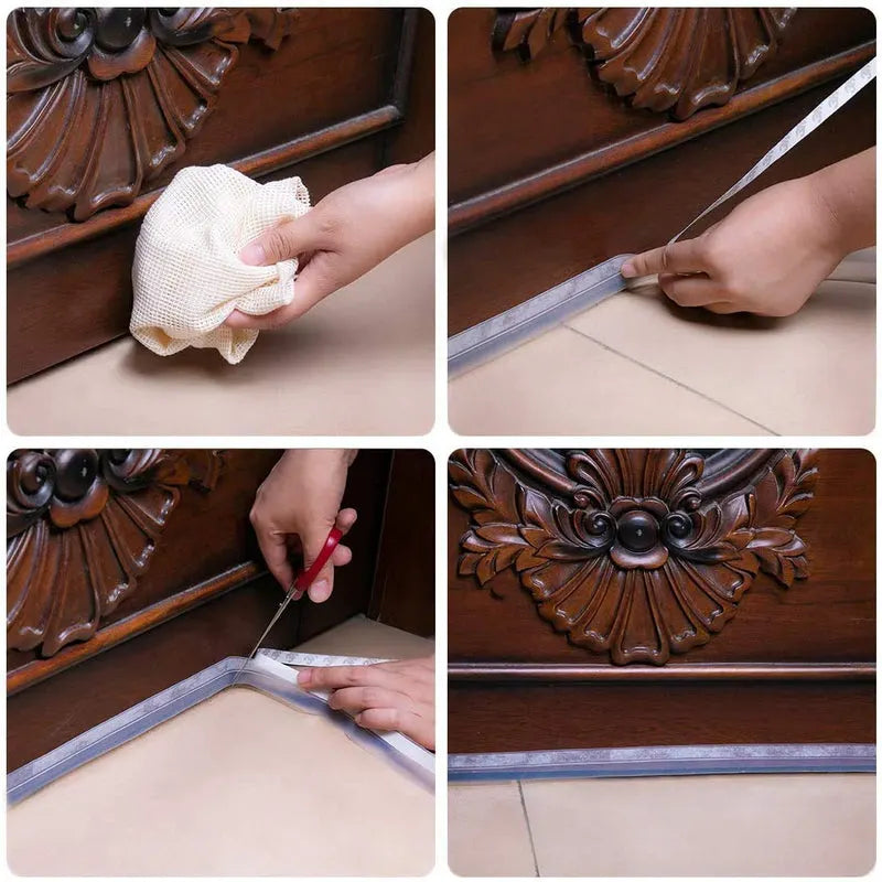 Silicone Door Seal Strips, Soundproof Weather Stripping Windproof Door