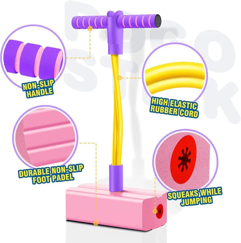 Pogo Stick Toys for Boys Girls, Indoor & Outdoor Bouncing Jumper