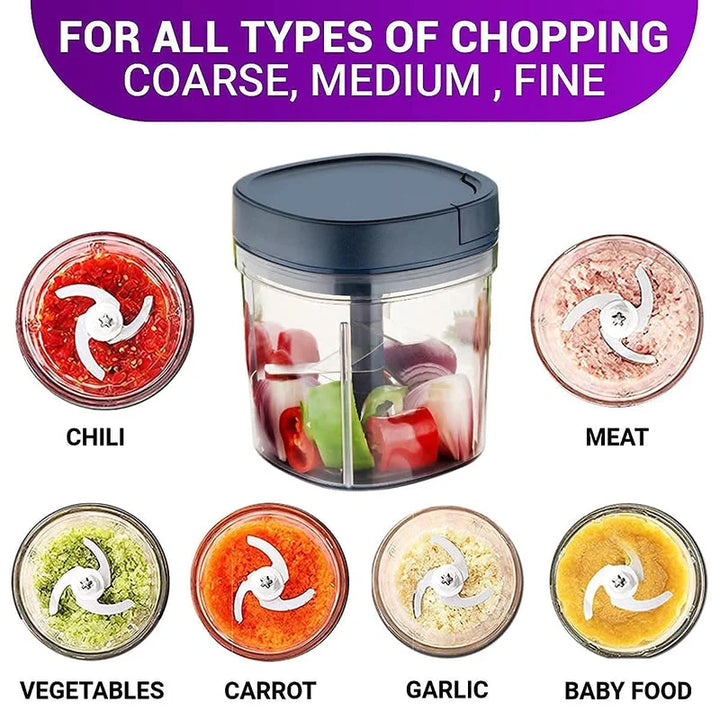 Black Dori Pull Hand Master Chopper Manual Onion Chopper