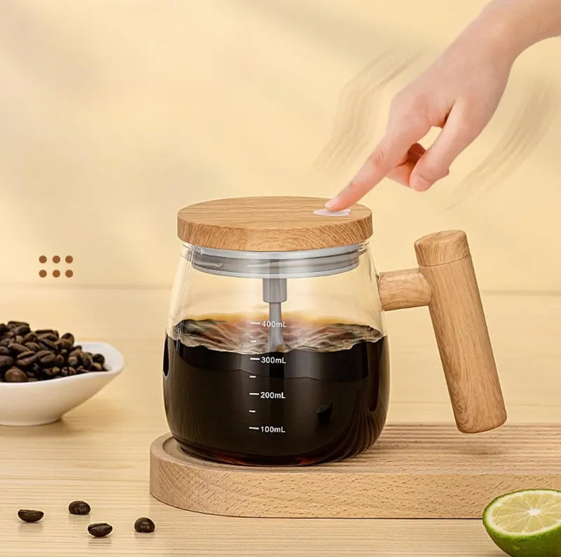 Electric Self-Stirring Coffee Mug Borosilicate Mixing Cup