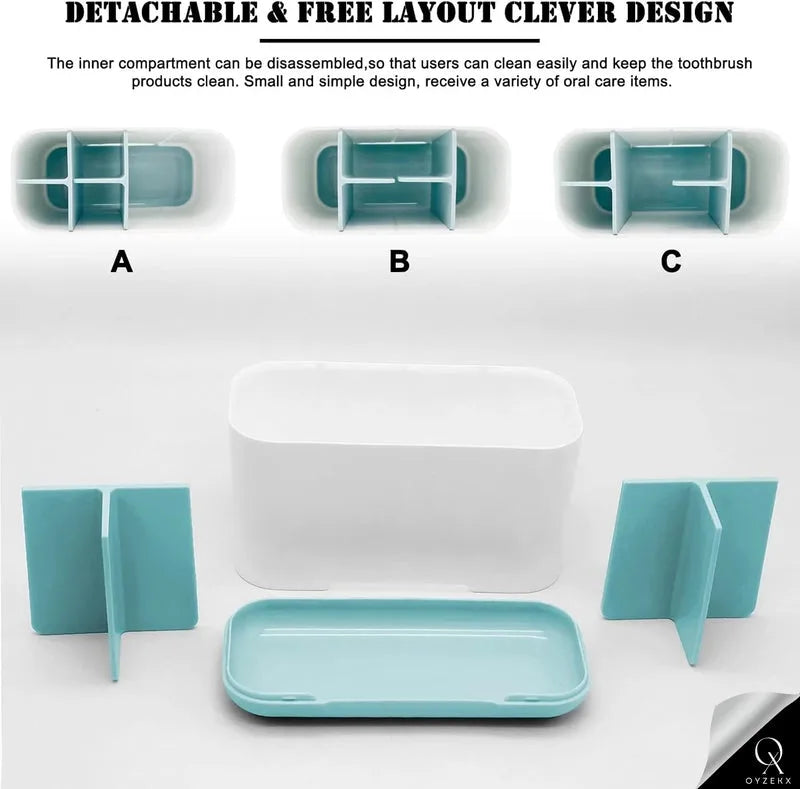 Razor Shaving Kit and Toiletries Cosmetics Organizer