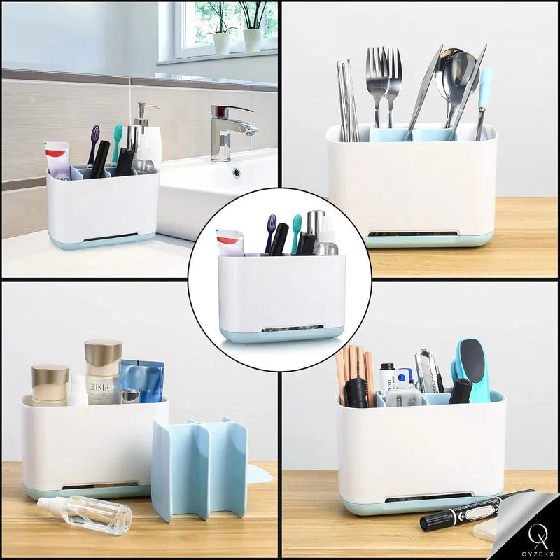 Razor Shaving Kit and Toiletries Cosmetics Organizer