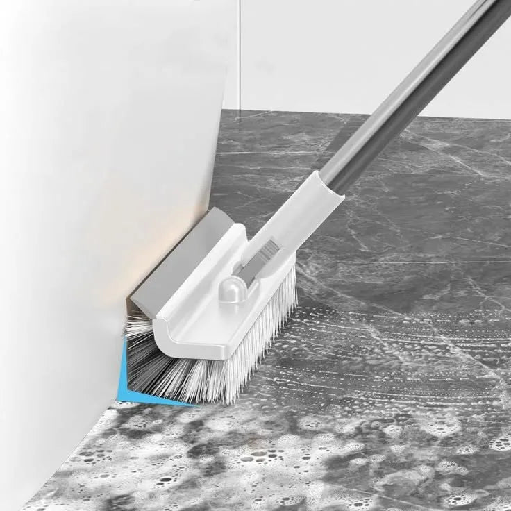 3 in 1 Multifunctional Floor Scrub Brush with Long Handle180°Rotating Stiff