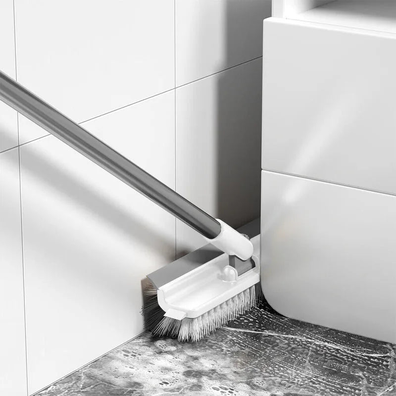 3 in 1 Multifunctional Floor Scrub Brush with Long Handle180°Rotating Stiff